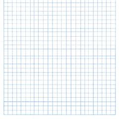 Blue graph paper sheet featuring grid of squares isolated on transparent background.png