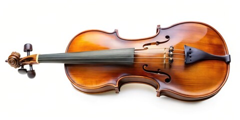Fototapeta premium Violin on White Background