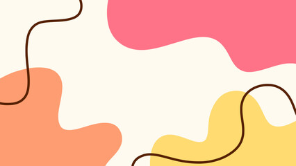 Abstract aesthetic background with wavy patterns in pastel colors