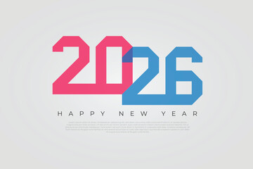 happy new year 2026 template background