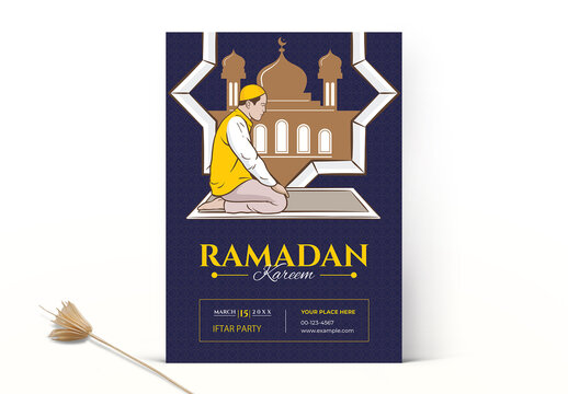 Elegant Iftar Party Invitation Flyer