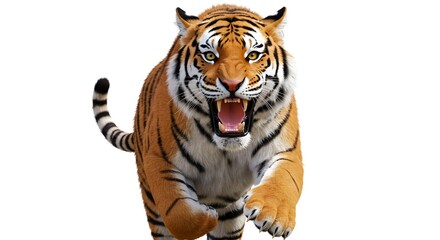 Obraz premium Majestic Bengal Tiger Charging Forward