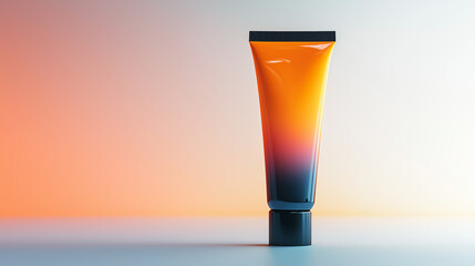 Modern Sunscreen Tube &ndash; Minimalist Gradient Packaging Design