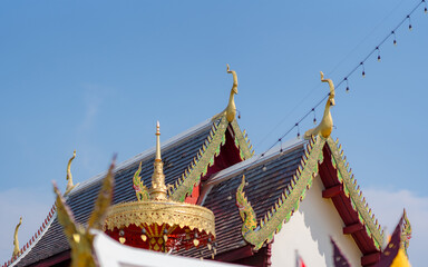 Worship Luang Pho Than Jai at Wat Phra That Doi Kham, Chiang Mai Province
