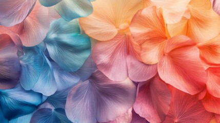 Obraz premium Vibrant Colorful Petals Creating a Soft Floral Background Design