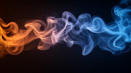 Fototapeta premium Abstract colorful smoke swirls
