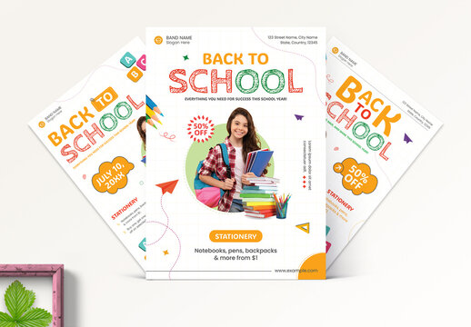 Back To School Flyer Layout