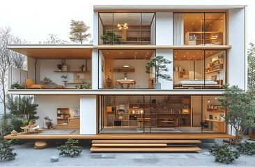 Fototapeta premium Modern house 