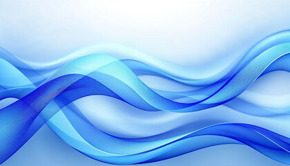 Fondo abstracto con l&iacute;neas onduladas azules y turquesas