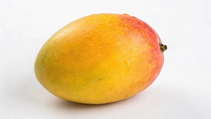 Ripe Mango on White Background