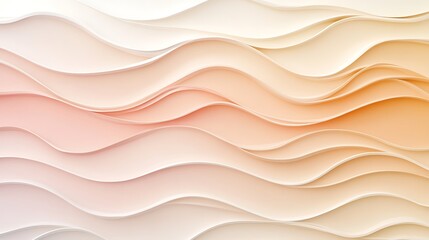 Obraz premium Abstract Wave Pattern Pastel Color Design