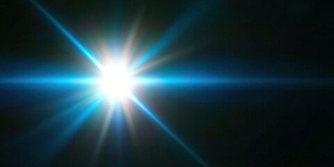Bright light shining against a dark background, creating a starburst effect.