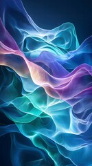 Fototapeta premium mesmerizing abstract wave patterns in vibrant colors