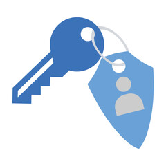  Encryption Key & Personal Data Icon