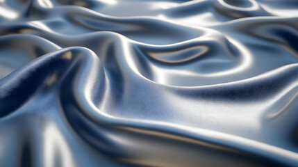 Obraz premium Silver fabric, draped, abstract, background, texture