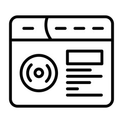 Obraz premium Focus Mode Icon