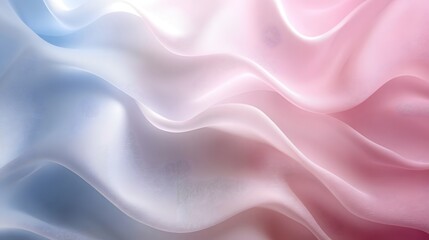 Obraz premium Gentle waves in pastel gradient abstract background design with soft flowing fabric effect