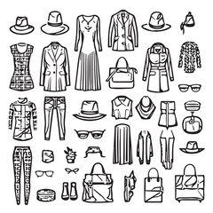 fashion, clothes, clothing, style, wear, female, woman, accessories, apparel, bag, outfit, dress, background, collection, garment, design, shop, luxury, young, store, stylish, girl, casual, white, sho