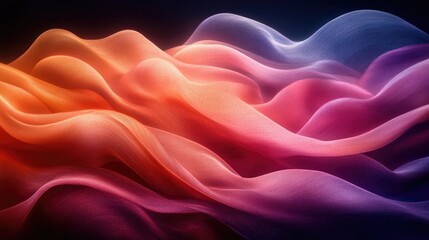 Obraz premium Abstract colorful fabric flowing