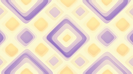 Abstract pastel purple and yellow diamond pattern.