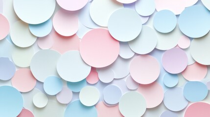 Pastel circles background texture.