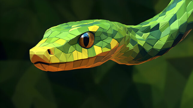 green tree python