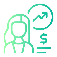 financial consulting gradient icon