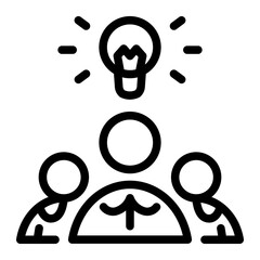 This Thought Leadership icon is suitable for Business Motivation, Business Improvement, etc.