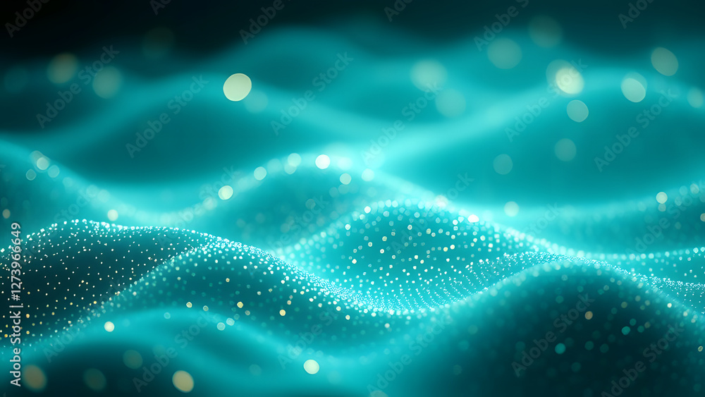 Poster abstract fractal patterns evoke the microscopic world of cells and bacteria with textures resembling