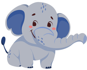 Elephant SVG vector illustration