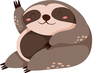 Sloth SVG vector illustration