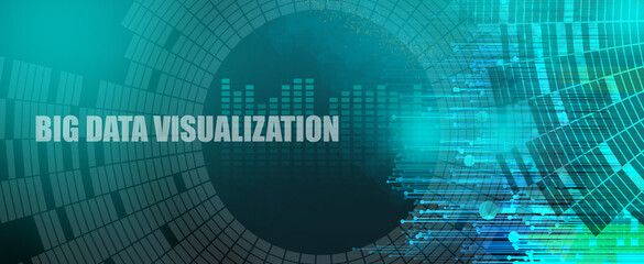 Vektor Big Data Visualisierung von Datenmodellen und Cluster - Systeme und große Datenmengen analysieren und auswerten