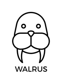 Animal icons outline black