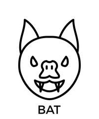 Animal icons outline black