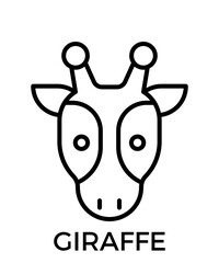 Animal icons outline black