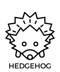 Animal icons outline black