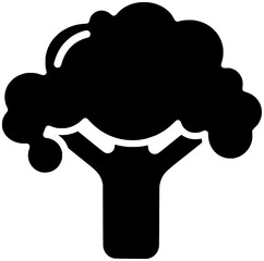 broccoli illustration plant silhouette food logo vegetable icon tree outline green fresh cabbage diet healthy nature natural health branch shape and vector graphic background