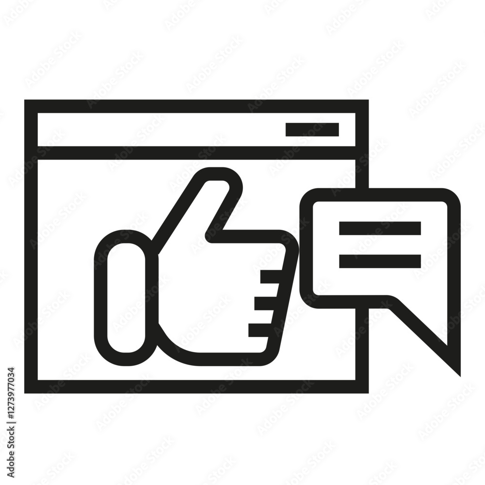 Poster application vector icon