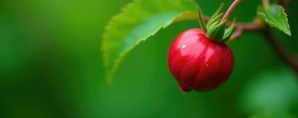 intricate details of a rosehip and its surrounding greenery, naturephotography, botanical, branch
