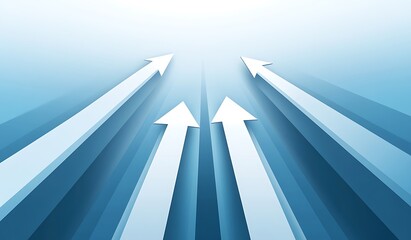 Modern minimalist abstract background with a gradient of light blue and gray