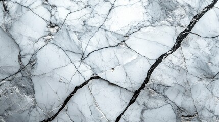 Gray white marble surface with cracks.  High quality background for design