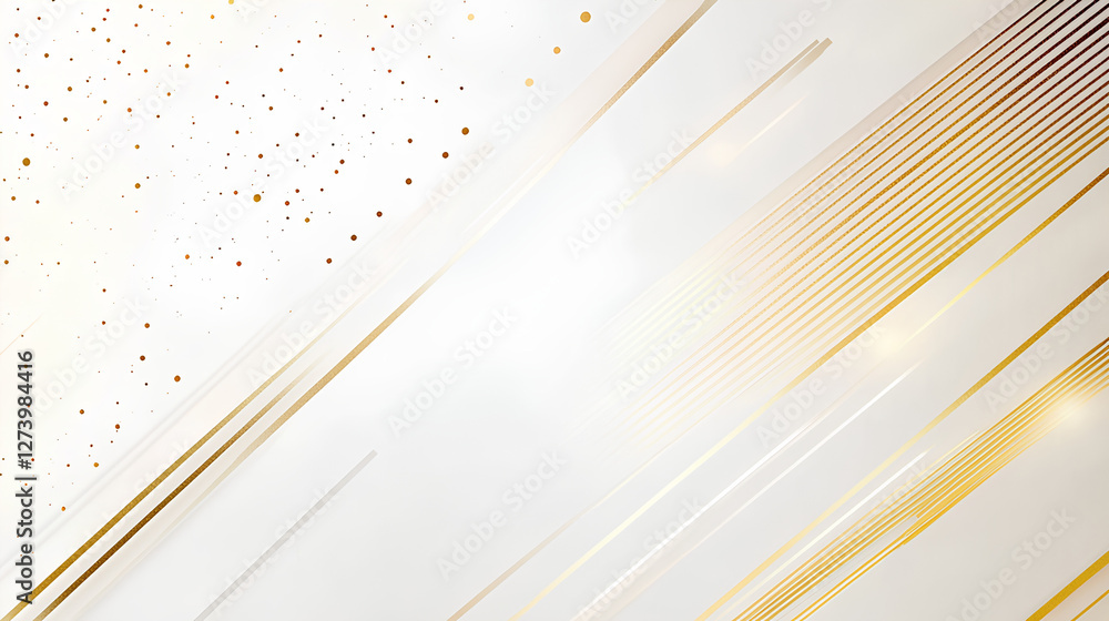 Canvas Prints luxury gold background for presentation design. modern white background with golden lines and abstra