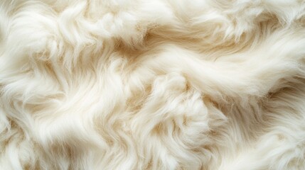 Creamy White Fur Texture: Soft, Fluffy, and Luxurious Background