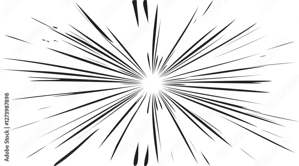 Poster circular starburst explosion texture. distressed uneven grunge background. abstract vector illustrat