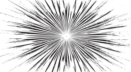 Obraz premium Circular starburst explosion texture. Distressed uneven grunge background. Abstract vector illustration. Overlay to create interesting effect and depth. Isolated on white background.