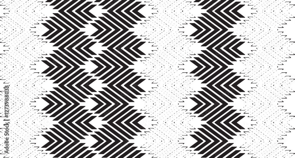 Poster black and white tileable pattern. grunge worn damask pattern design. distressed fabric texture. over