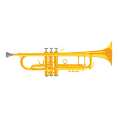 Fototapeta premium trumpet icon,musical instrument,vector illustration on white background.
