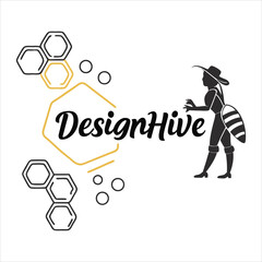 Stylish DesignHive Script Font Logo