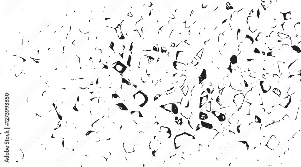 Poster monochrome texture composed of irregular graphic elements. distressed uneven grunge background. abst