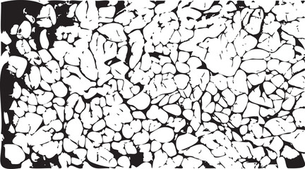 Scratched and Cracked Grunge Urban Background Texture Vector. Dust Overlay Distress Grainy Grungy Effect. Distressed Backdrop Vector Illustration. Isolated Black on White Background. EPS 10.